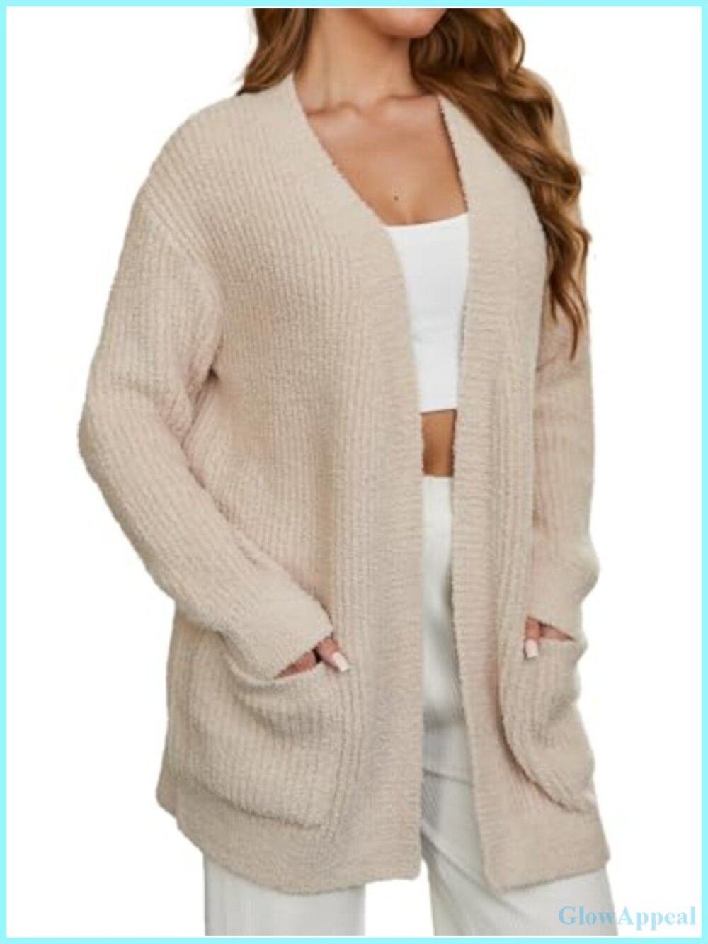 Cardigan Sweaters for Women with Pockets Long Sleeve Open Front Fall Winter